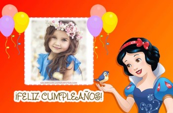 feliz cumpleanos blancanieves princesas disney
