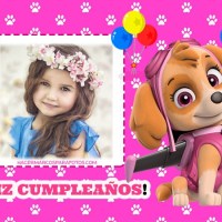Marcos de Paw Patrol Feliz Cumpleanos